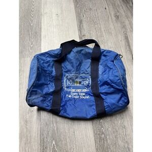 Vintage 1980s SONY Promo Duffle Bag Sony Tape Full Color Sound Bag *RARE*